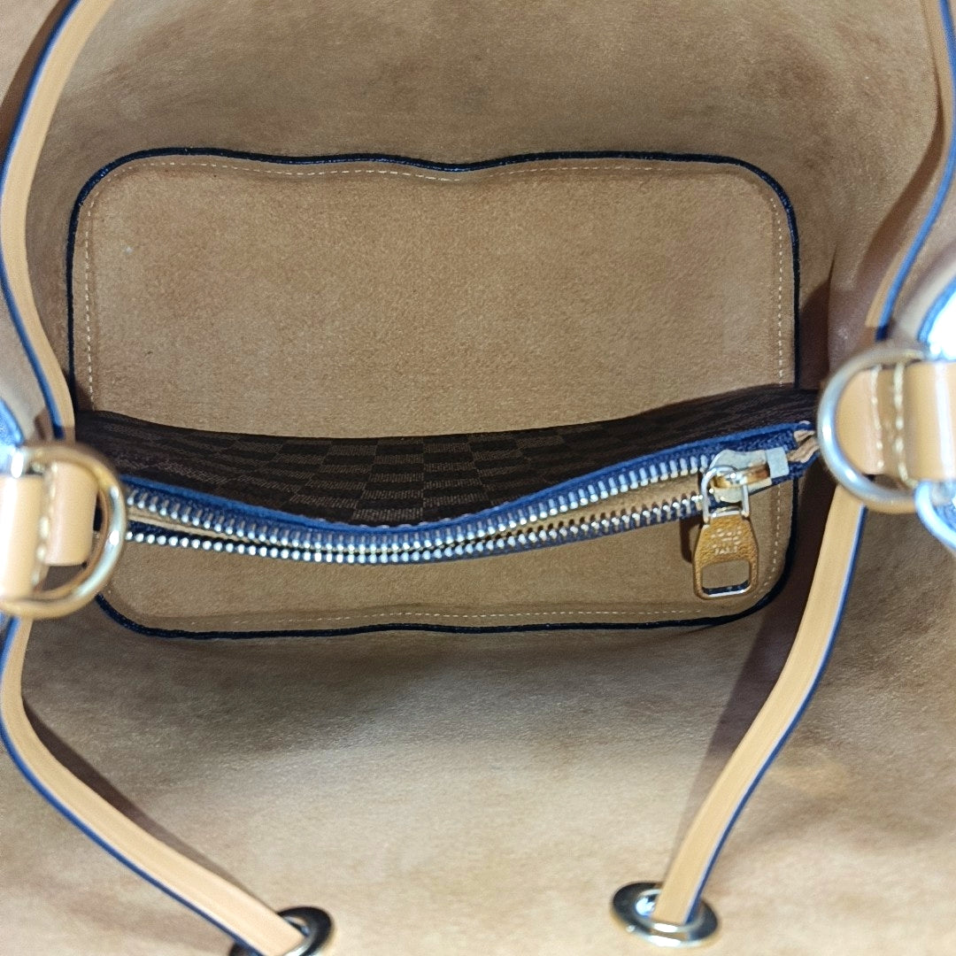NÉONOÉ MM Damier Ebene Coated Canvas Brown