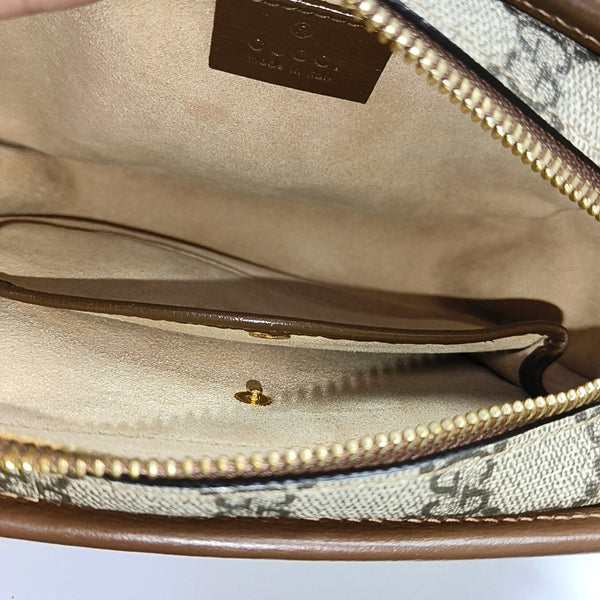 Bree Monogram Coated Canvas Beige