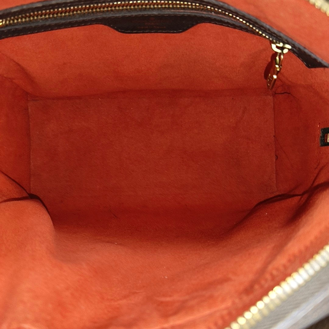 TRIANA Damier Ebene Coated Canvas Brown