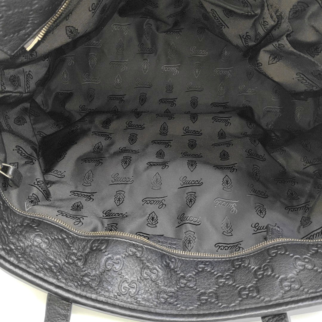 GG Imprime Monogram Calfskin Black