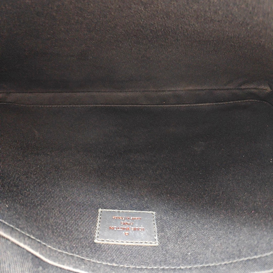 APOLLO GM Monogram Coated Canvas Blue