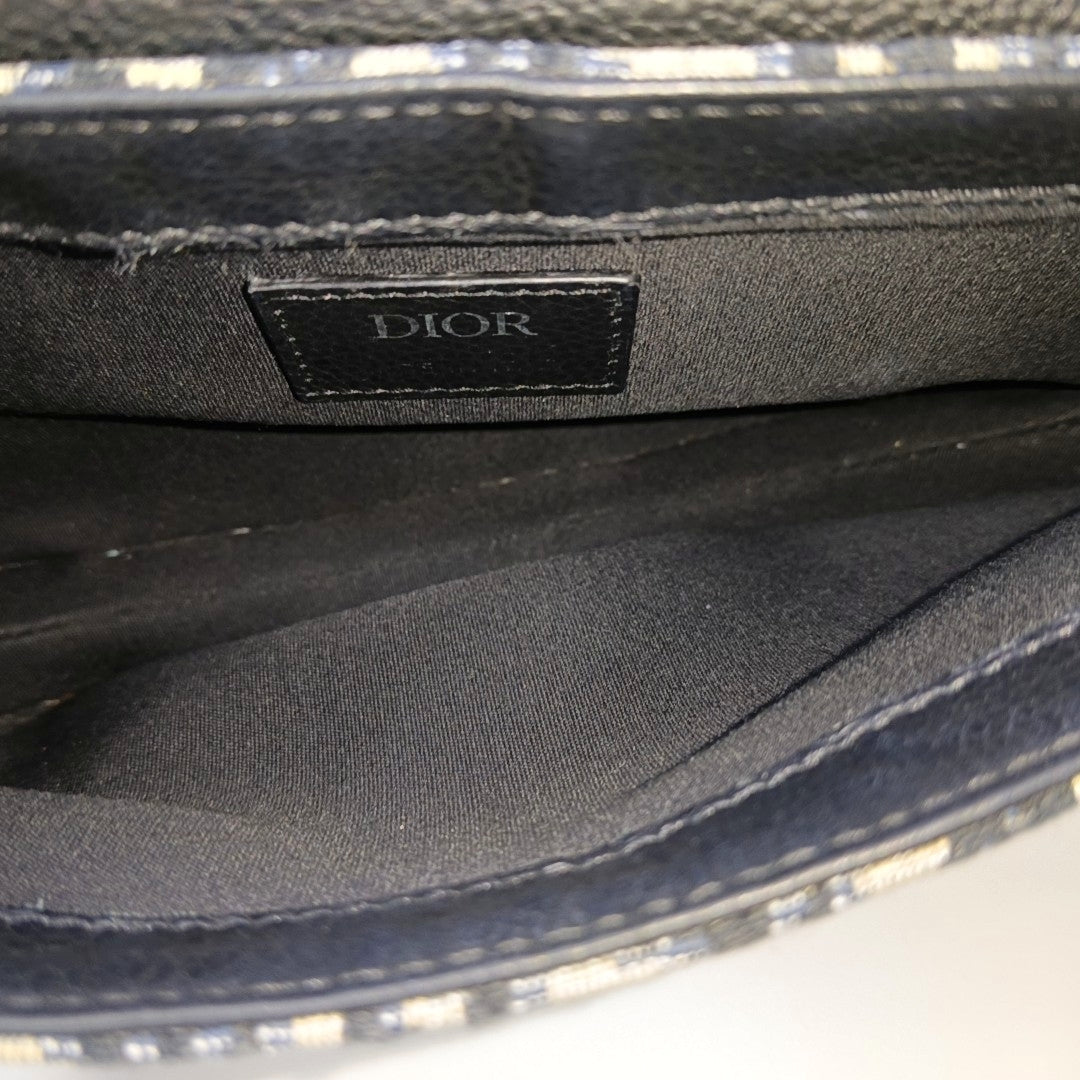 Saddle Monogram Canvas Azul
