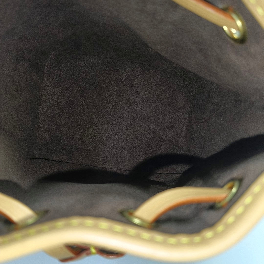 NOÉ Nano Monogram Coated Canvas Brown