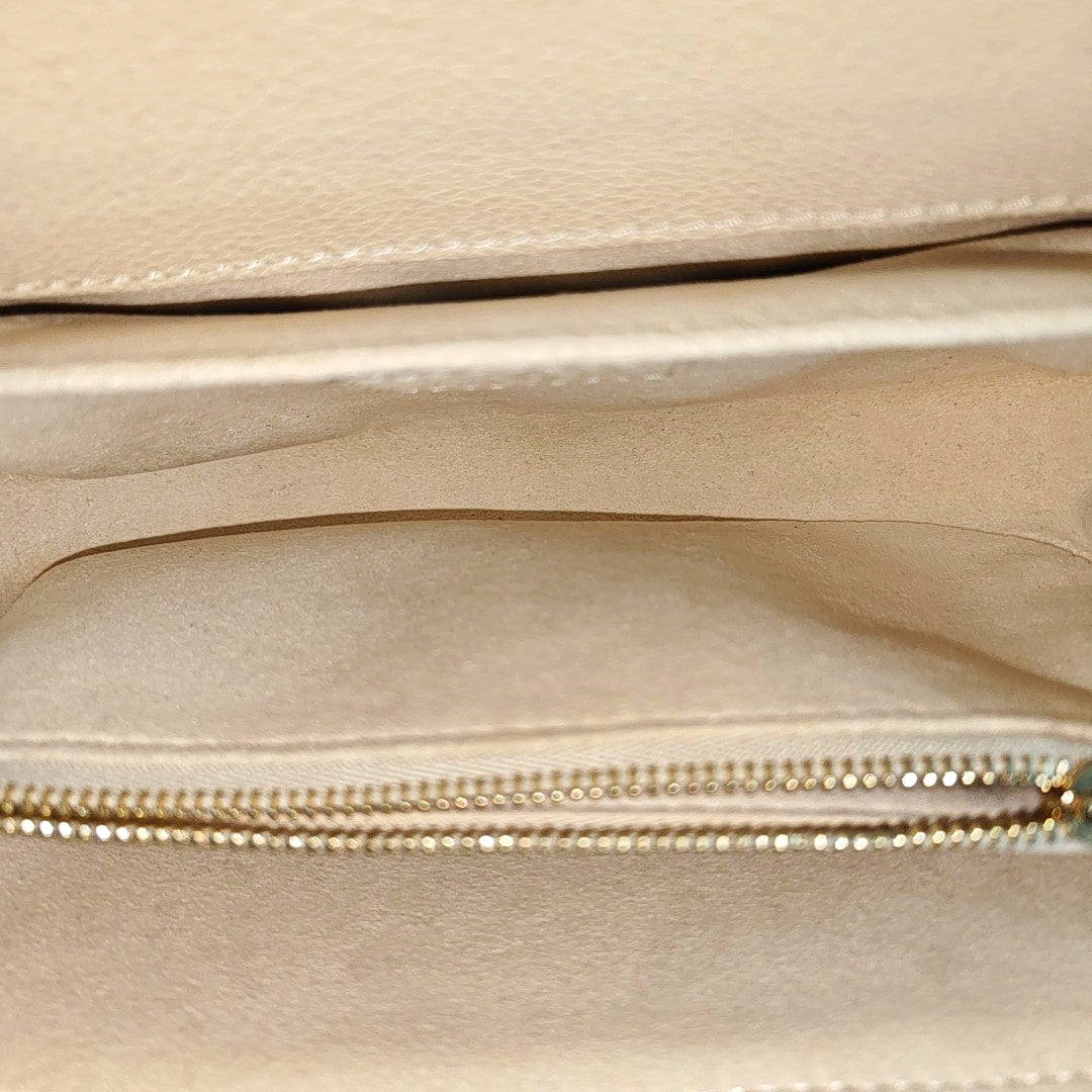 MÉTIS EAST WEST Monogram Calfskin Beige