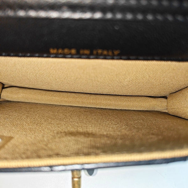 Quilted Lambskin Shoulder Bag Black