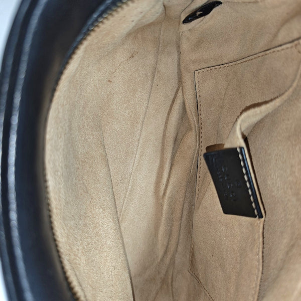 GG Marmont Small Quilted Calfskin Black