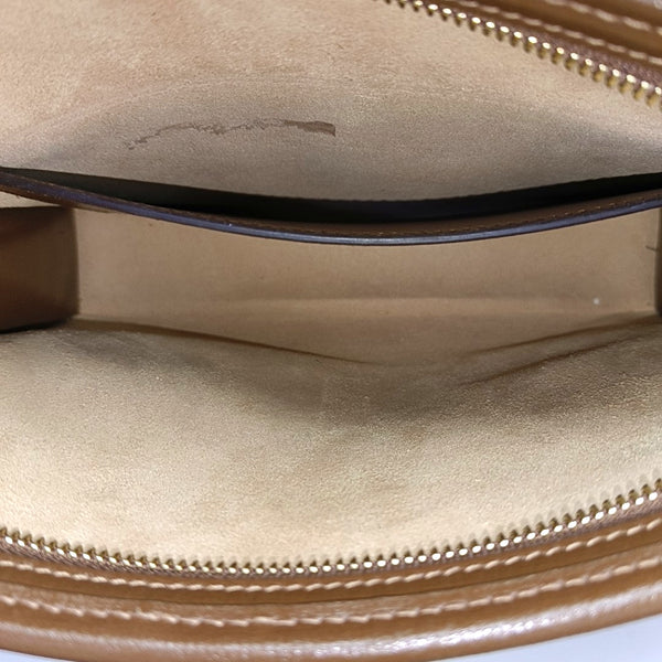 Monogram Coated Canvas Clutch Beige