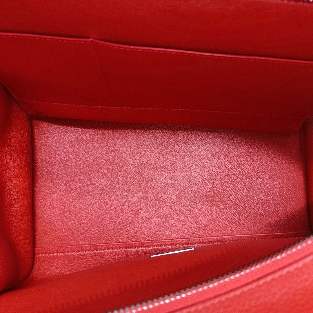 TRAPEZE Medium Calfskin Red