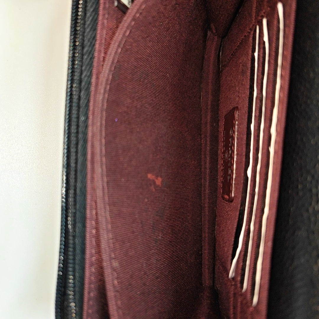 WOC Quilted Grained Calfskin Black