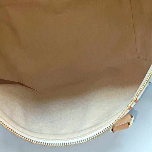 LV × TM KEEPALL 45 Monogram Coated Canvas White