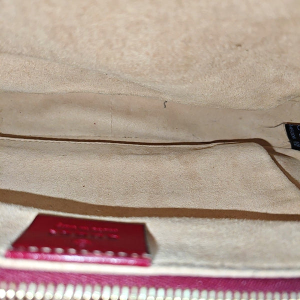Horsebit 1955 Small Monogram Coated Canvas Beige