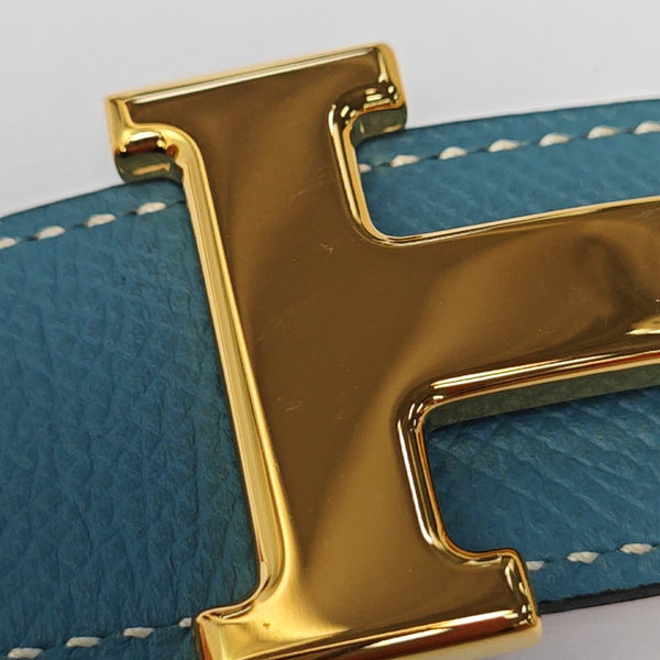 Leather Belt Blue