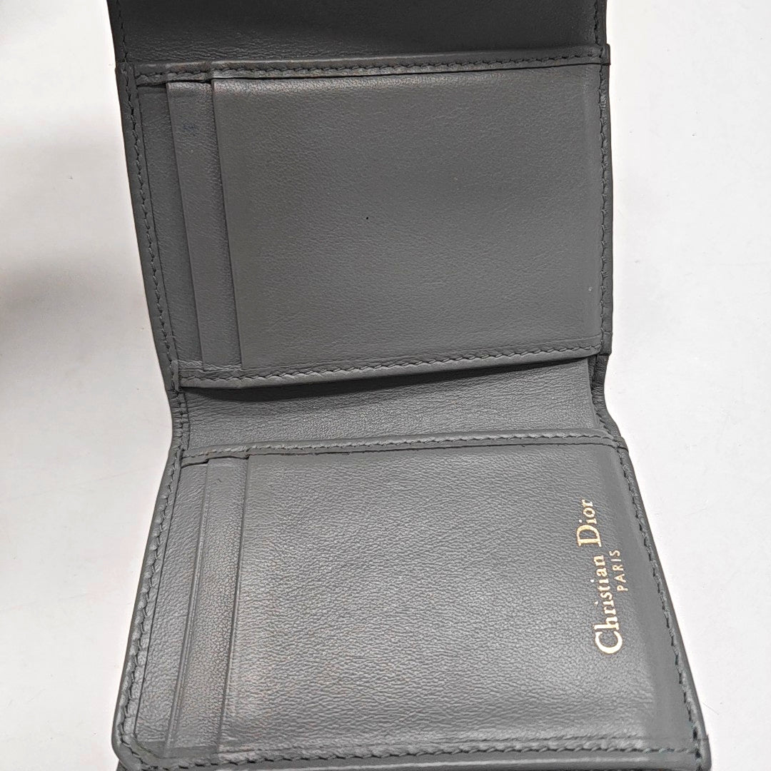 Saddle Mini Oblique Canvas Beige Card Holder