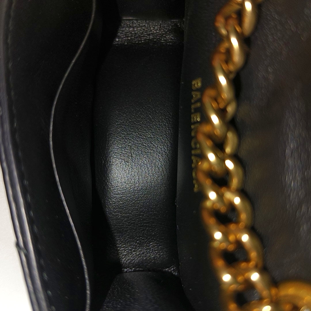Crush Mini Quilted Calfskin Black