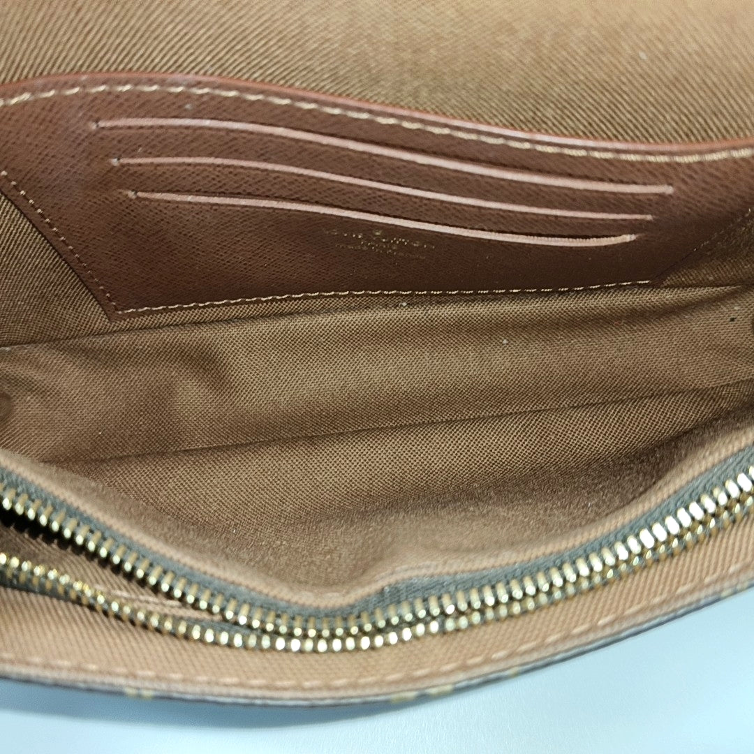 IVY Monogram Coated Canvas Brown