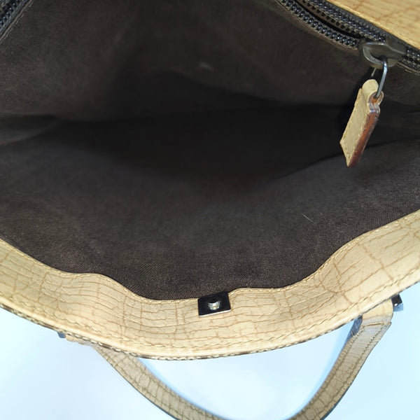 Monogram Coated Canvas Top Handle Bag Black