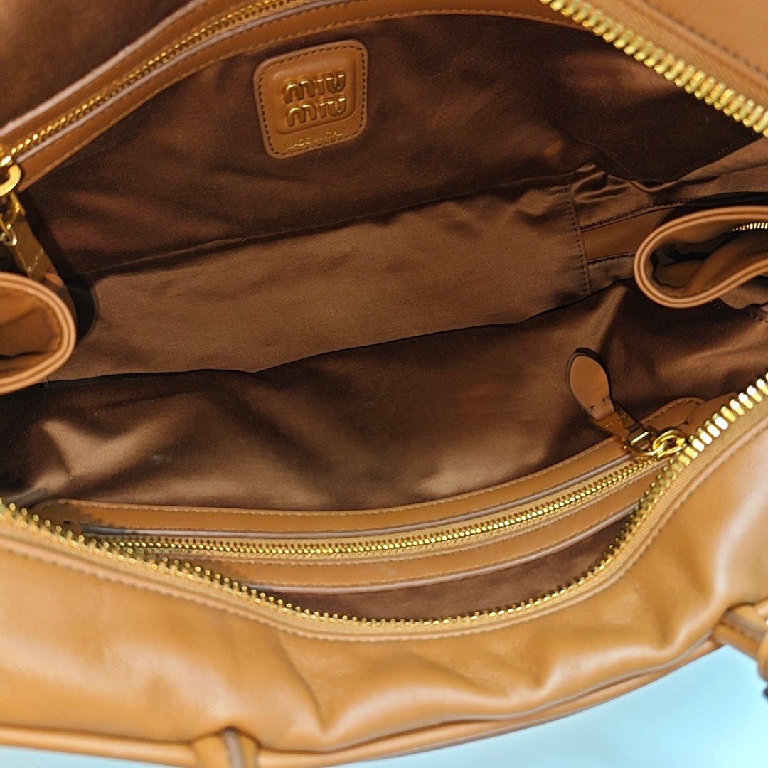 Beau Large Calfskin Brown