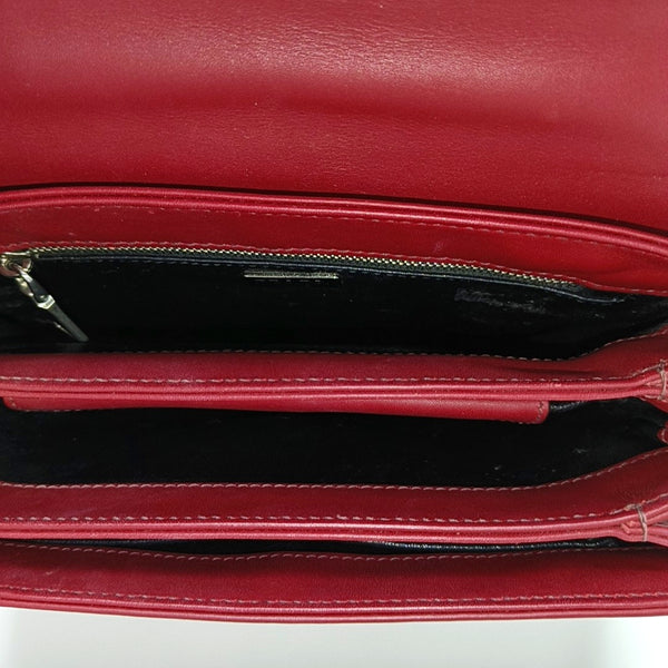 Calfskin Crossbody Bag Red