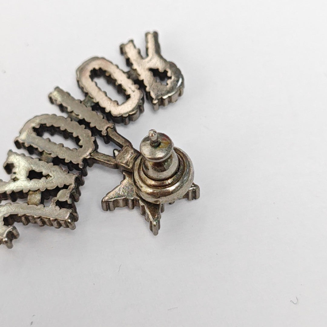 J'adior Metal Silver Stud Earrings