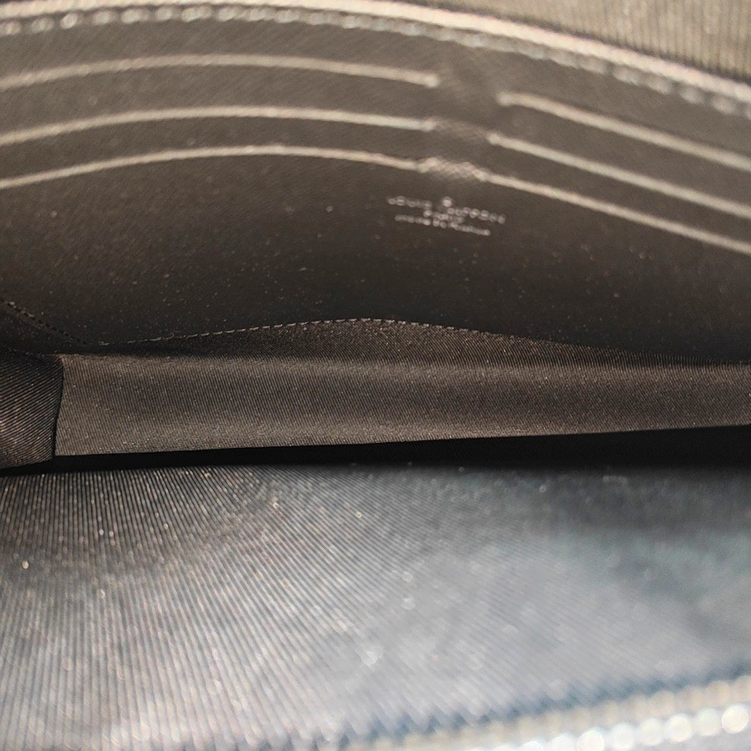 Pochette Voyag MM Monogram Coated Canvas Black
