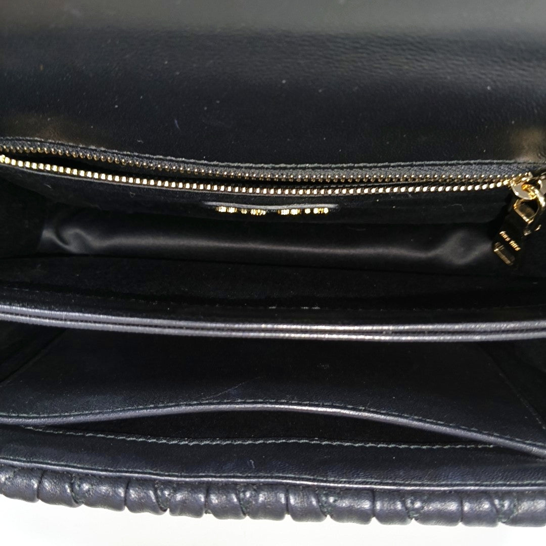 Matelassé Lambskin Black