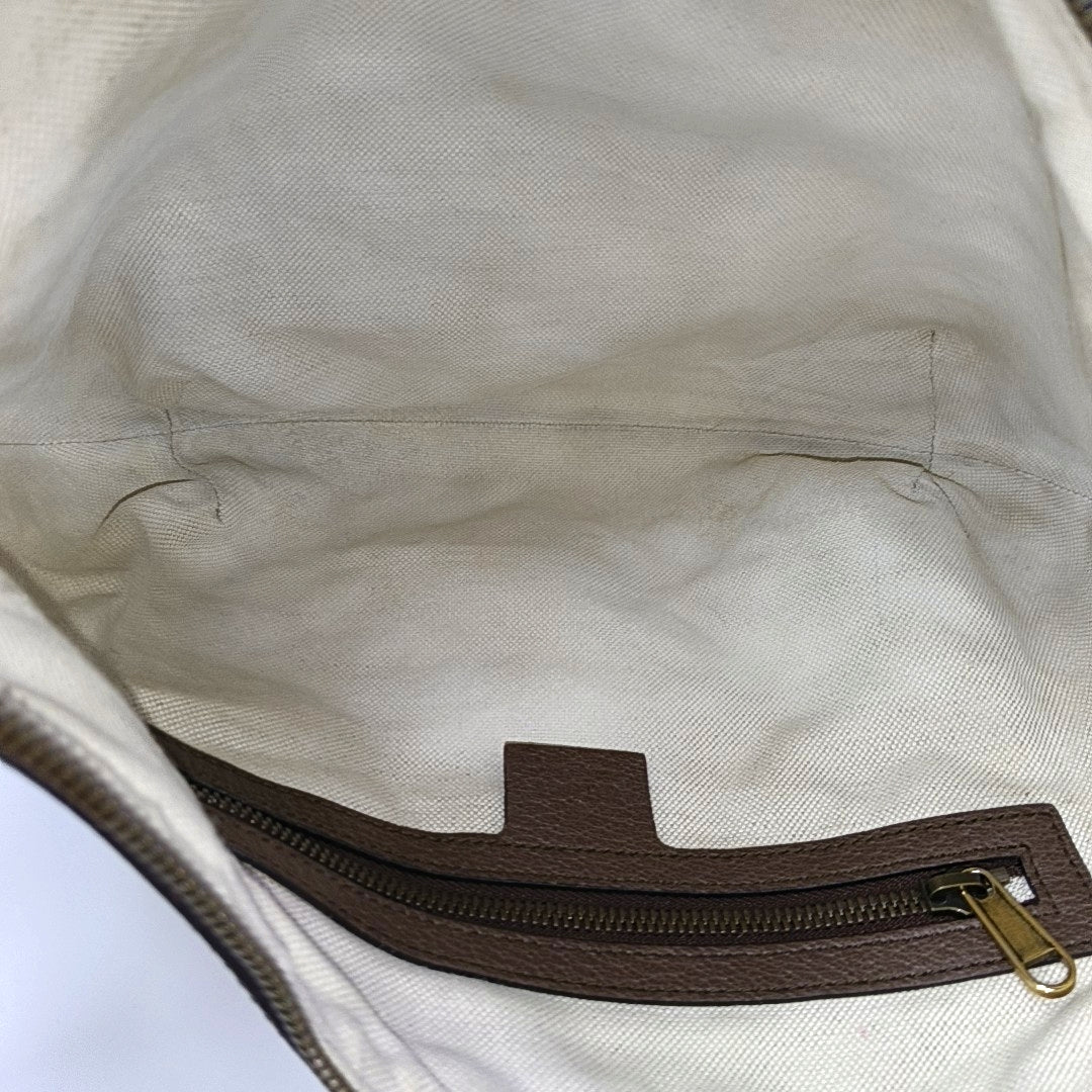Ophidia Small Monogram Coated Canvas Beige