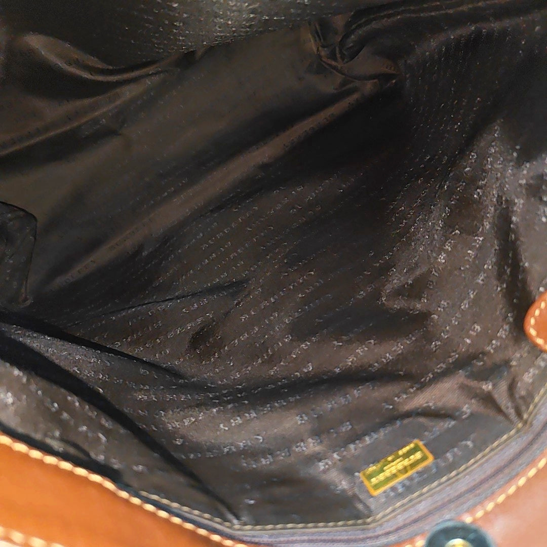 Coated Canvas Top Handle Bag Multicolor
