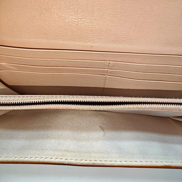 Oblique Coated Canvas Top Handle Bag Beige