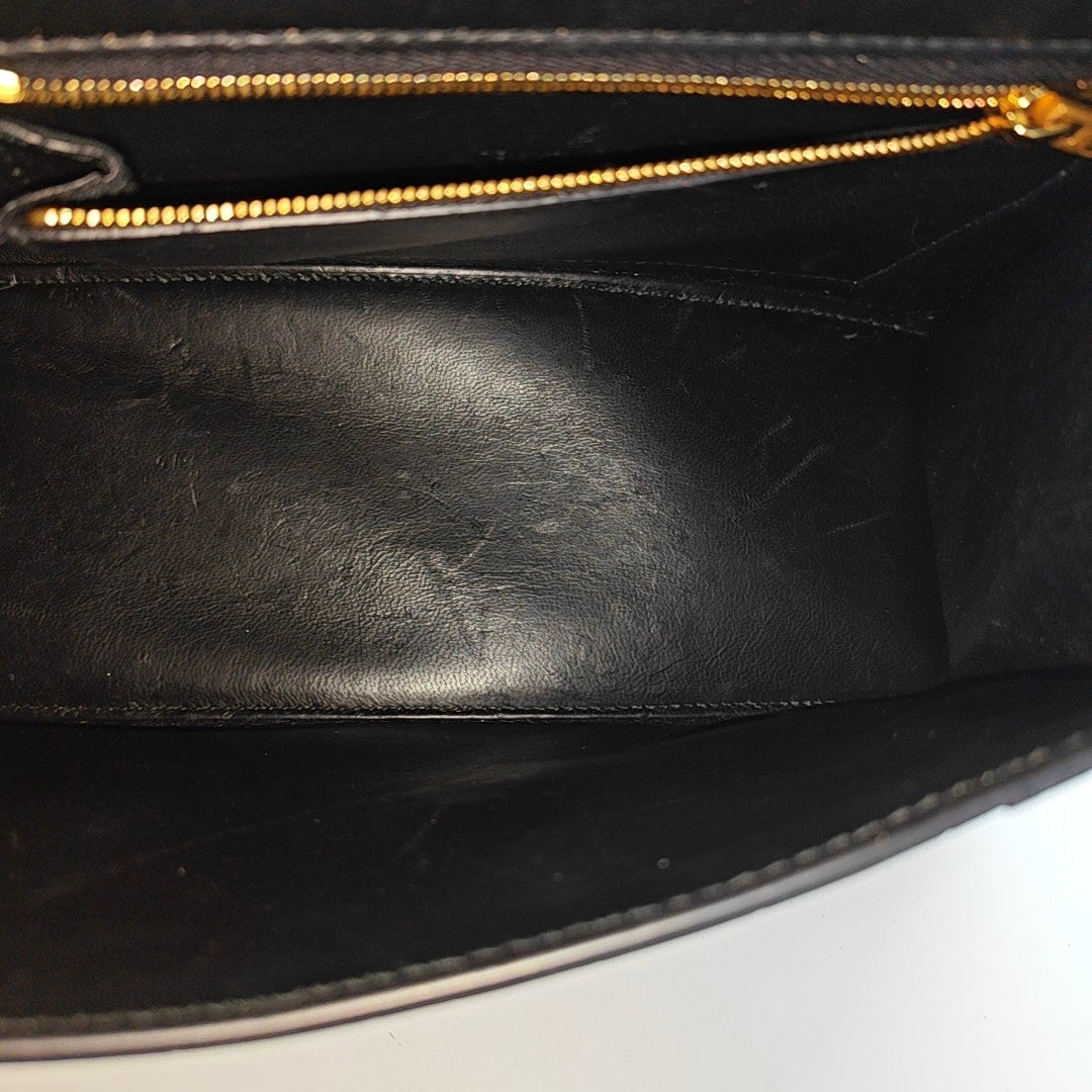 Hourglass Small Calfskin Black