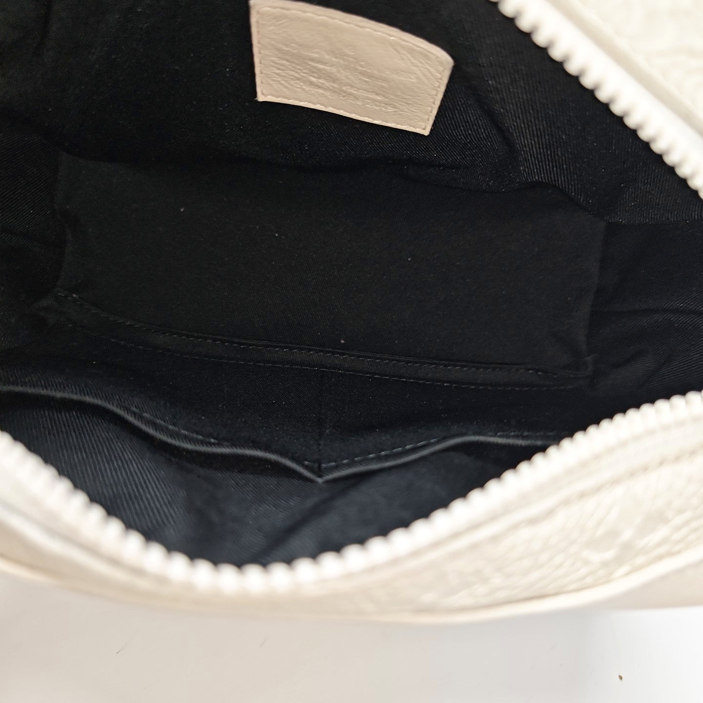 SOFT TRUNK Monogram Calfskin White
