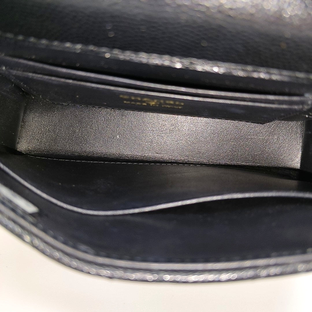 COCO HANDLE Grained Calfskin Black