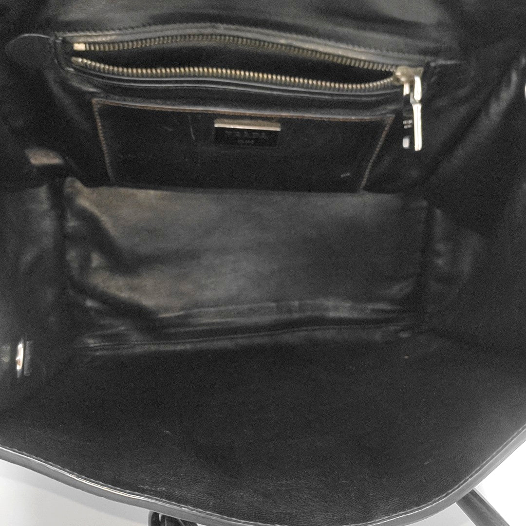 Calfskin Top Handle Bag Brown