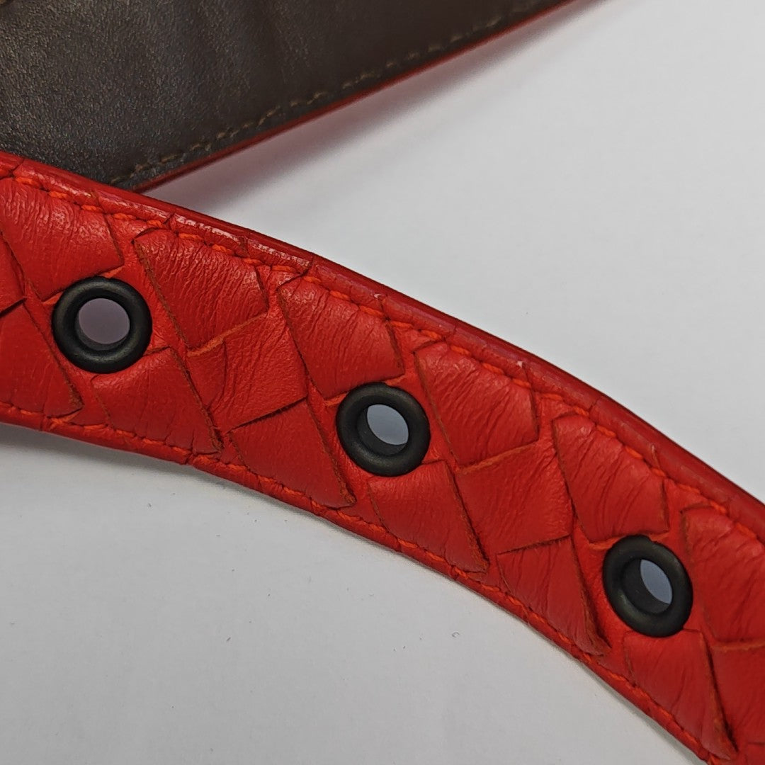 Leather Belt Red