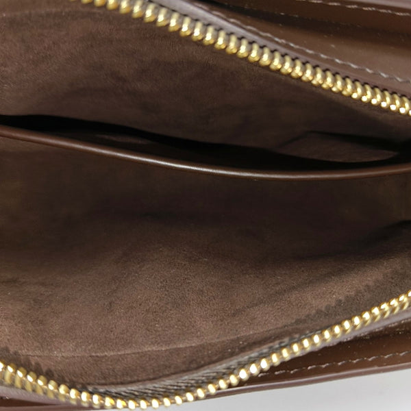 SAINT LOUIS Damier Ebene Coated Canvas Brown