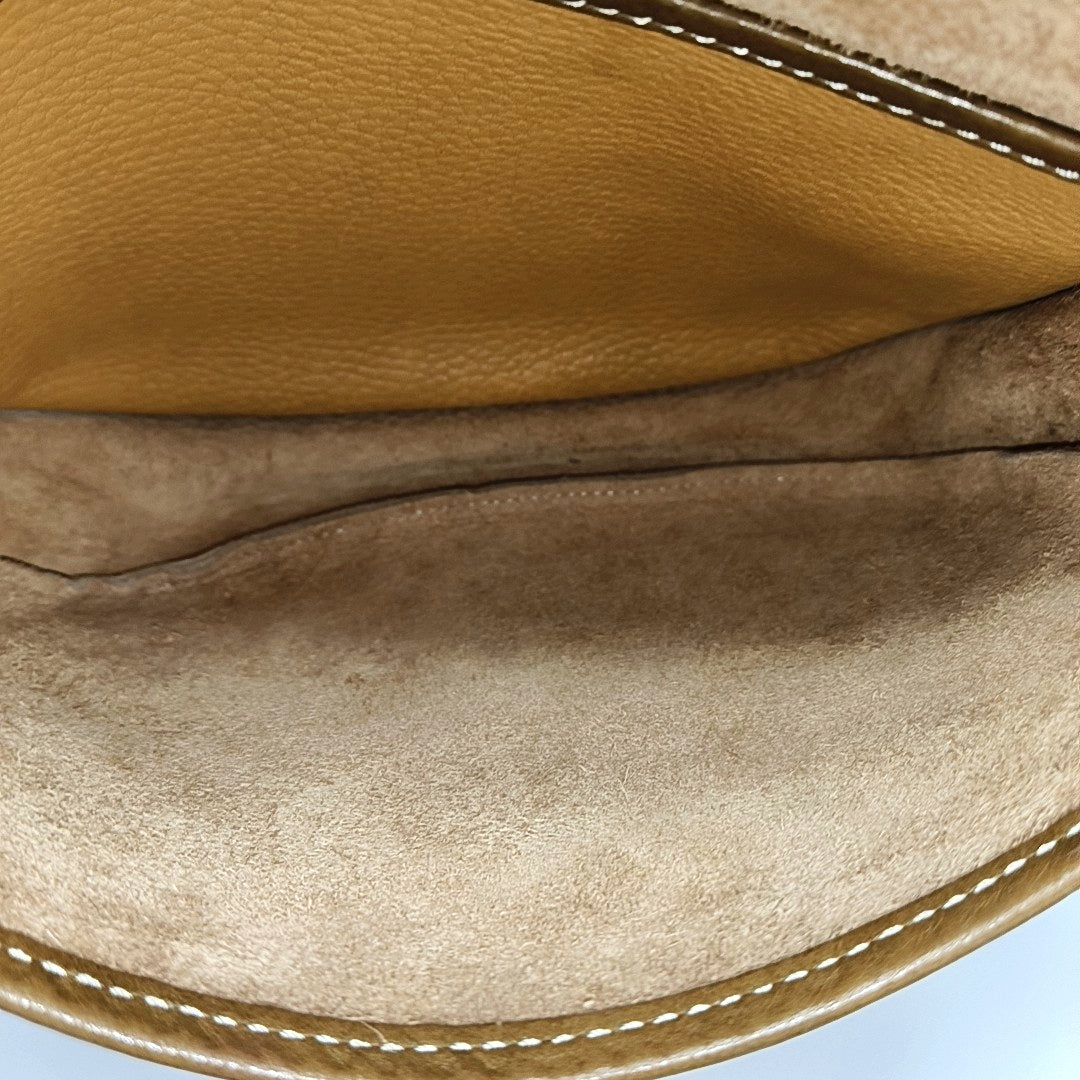 Calfskin Crossbody Bag Small Beige