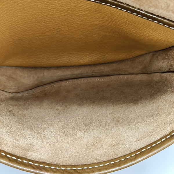 Calfskin Crossbody Bag Small Beige