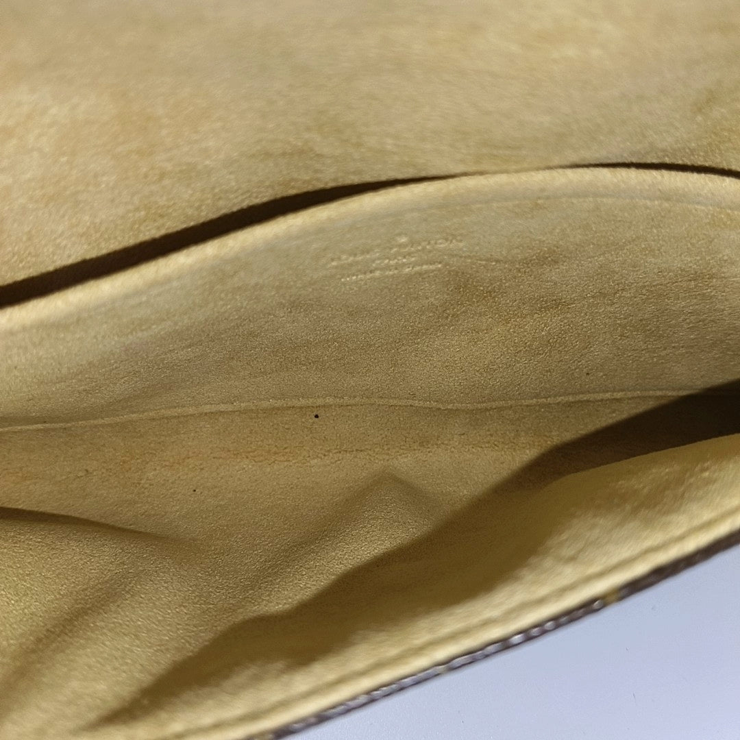 TWIN GM Monogram Coated Canvas Brown