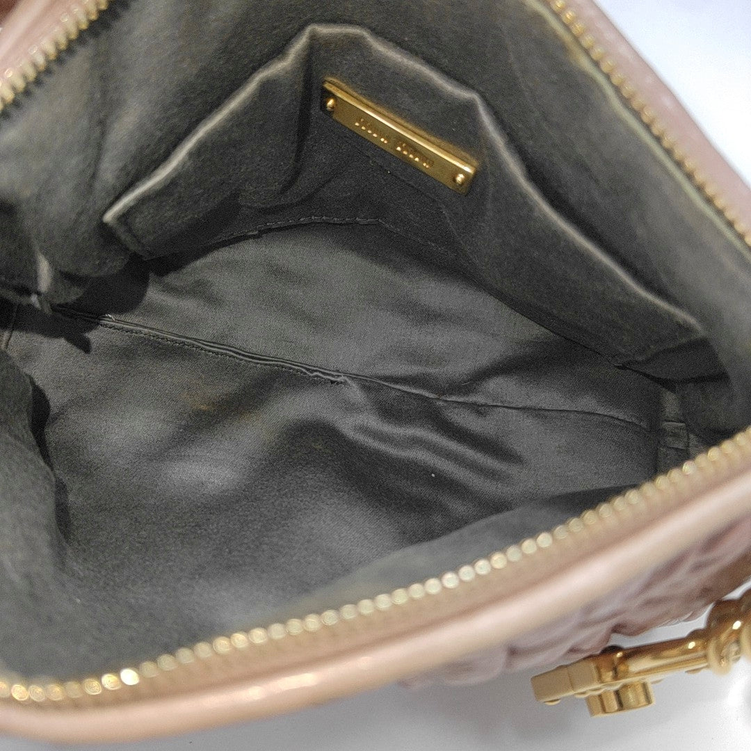 Quilted Lambskin Shoulder Bag Pink