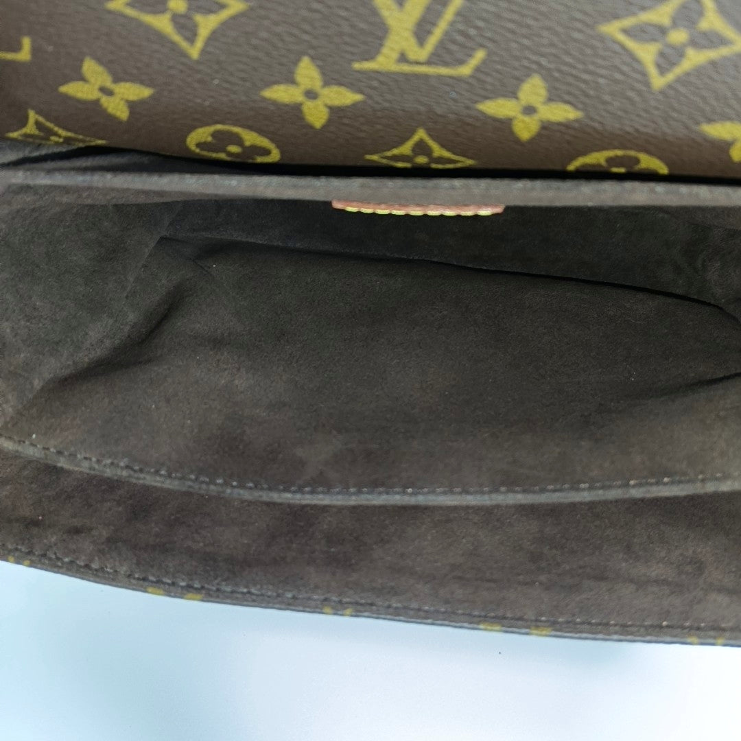 MÉTIS MM Monogram Coated Canvas Brown