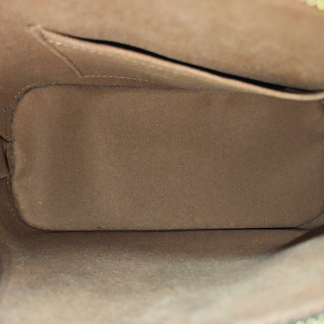ALMA BB Monogram Coated Canvas Brown