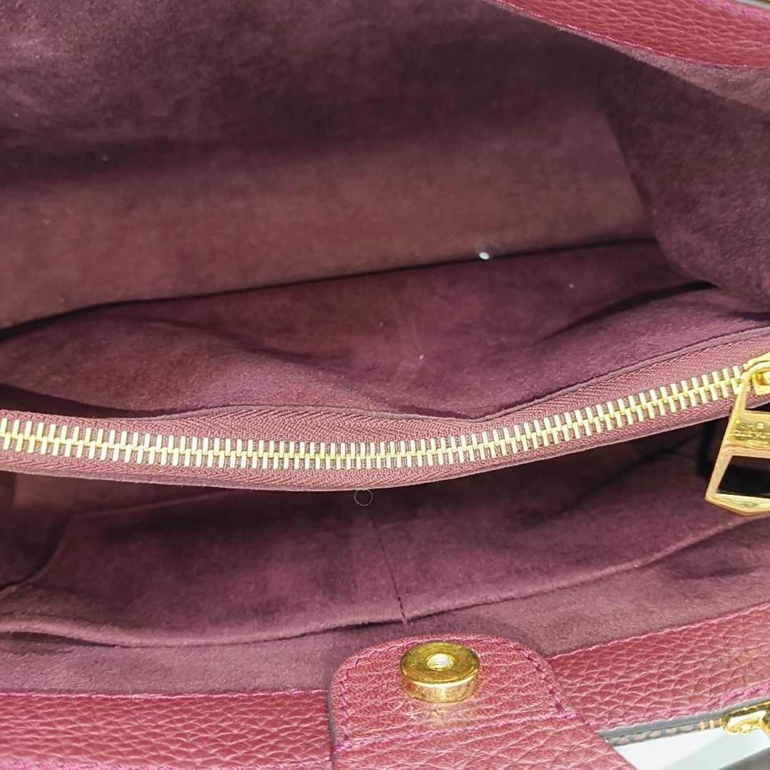 BRITTANY BB Damier Ebene Coated Canvas Brown