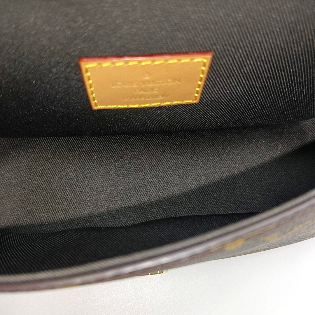 DIANE Nano Monogram Coated Canvas Brown