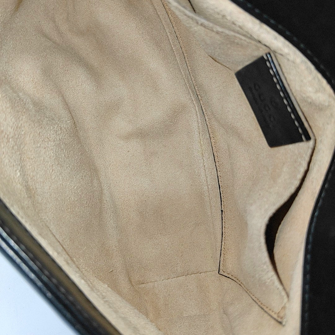 GG Marmont Small Quilted Calfskin Black
