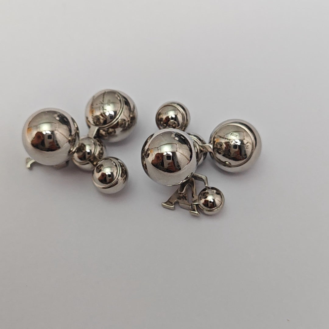 Metal Silver Stud Earrings
