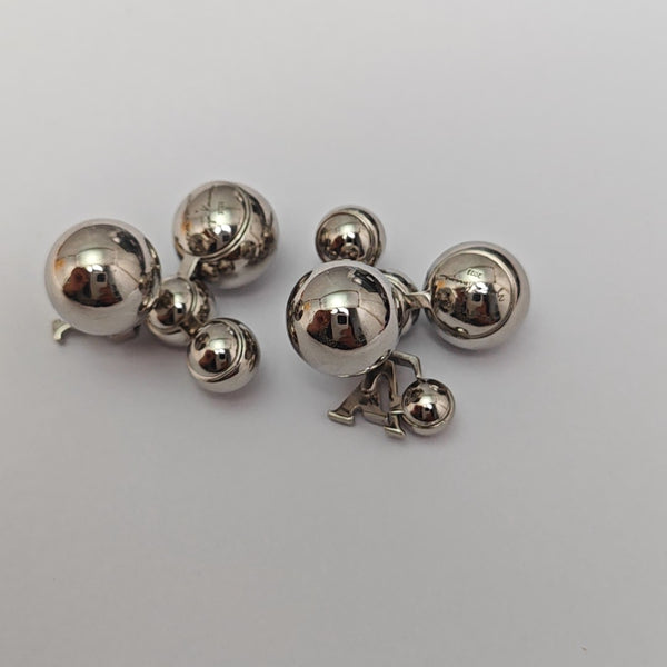 Metal Silver Stud Earrings