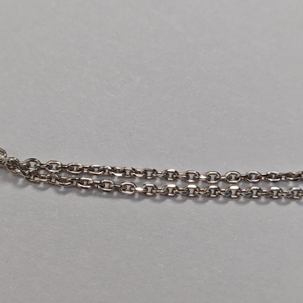HAPPY DIAMONDS 18k White Gold Silver Necklace