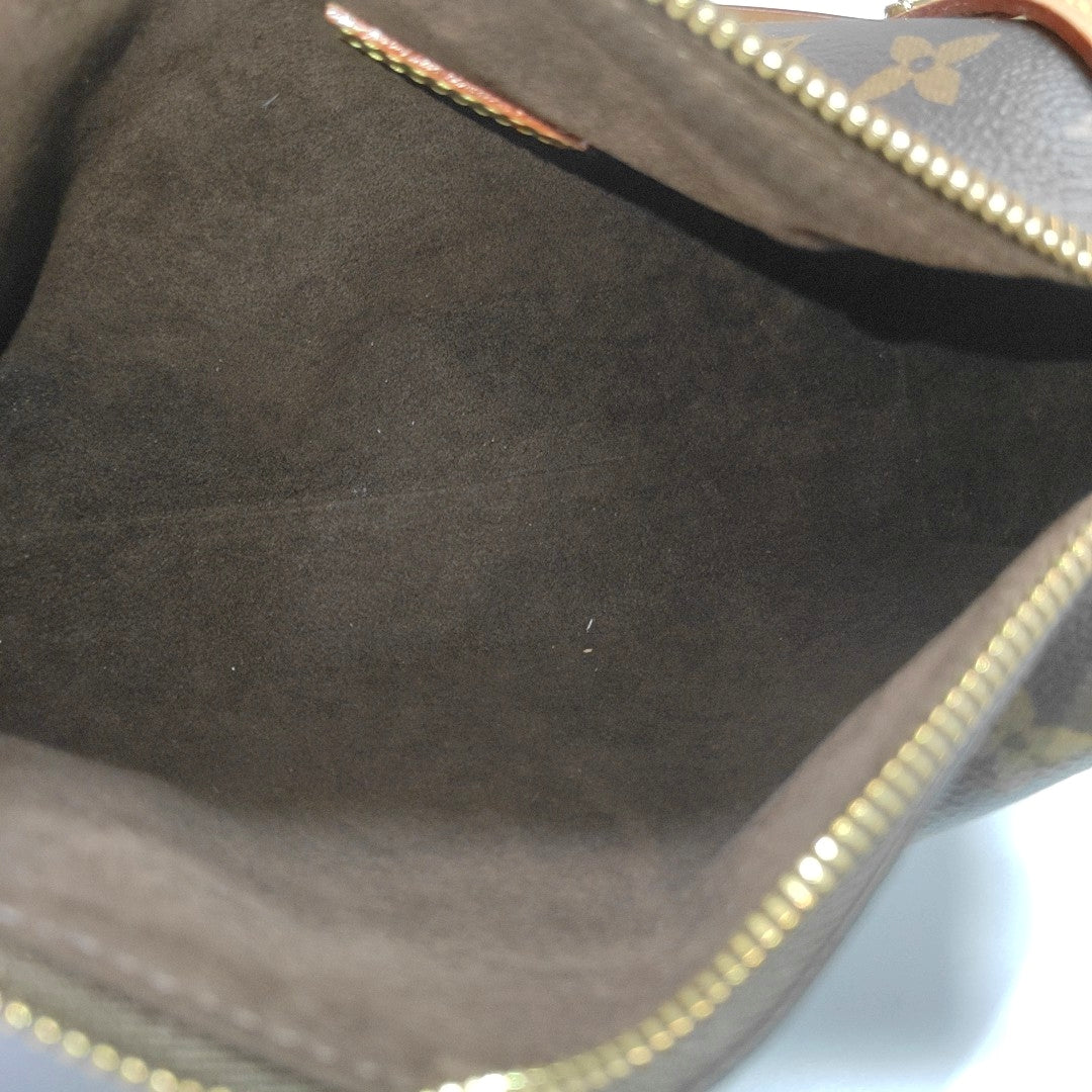SIDE TRUNK MM Monogram Coated Canvas Brown