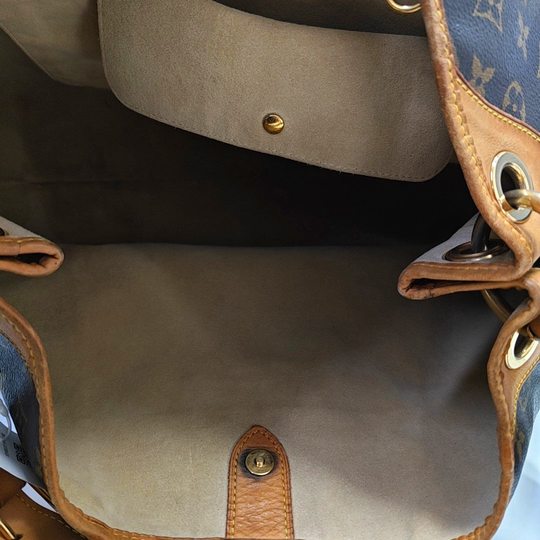 GALLIERA GM Monogram Coated Canvas Brown