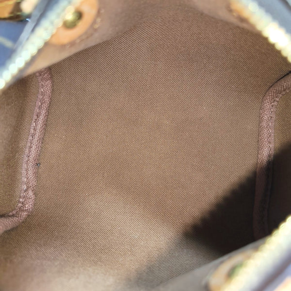 SPEEDY Nano Monogram Coated Canvas Brown