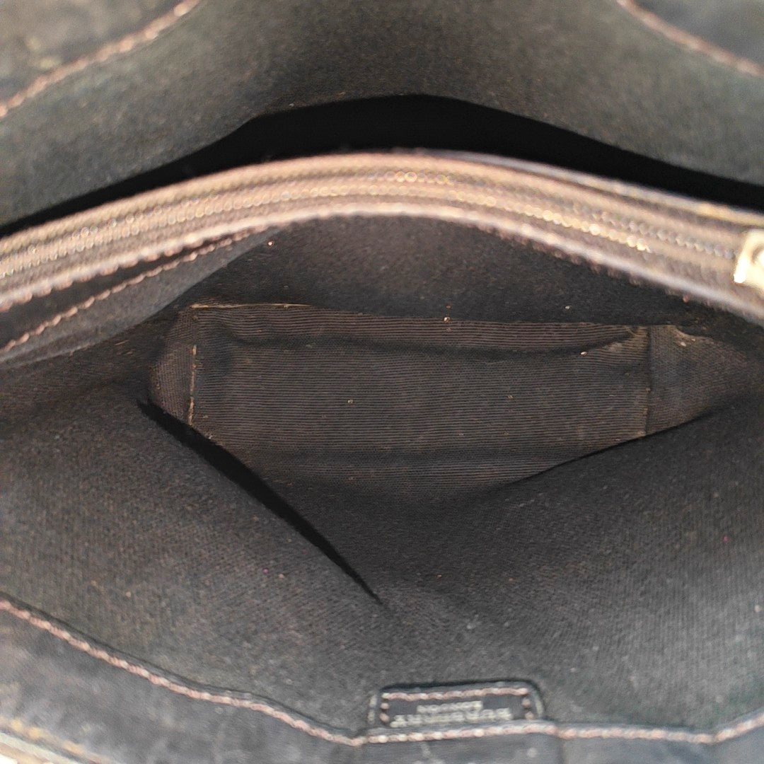 Coated Canvas Top Handle Bag Beige